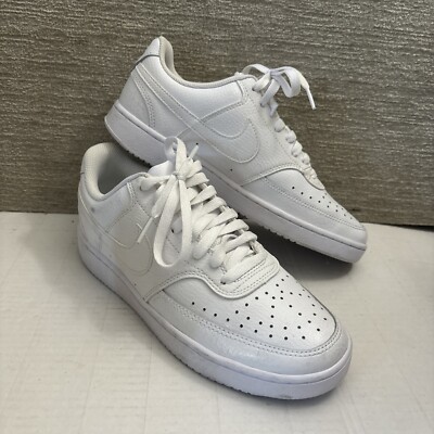 Nike Court Vision Low White Women's Size 8.5 Athletic Shoes Sneakers CD5434-100