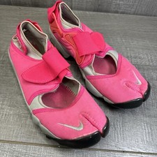 READ Nike Air Rift  Hot Pink Grey Vintage Mens US 9 609044601 Split Toe Trainer