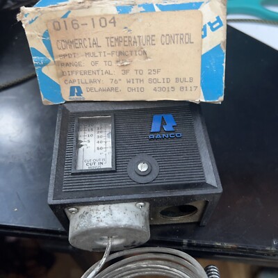 Ranco 016-104 Refrigeration Temperature Control (0 to 55° F)  (J4L12)