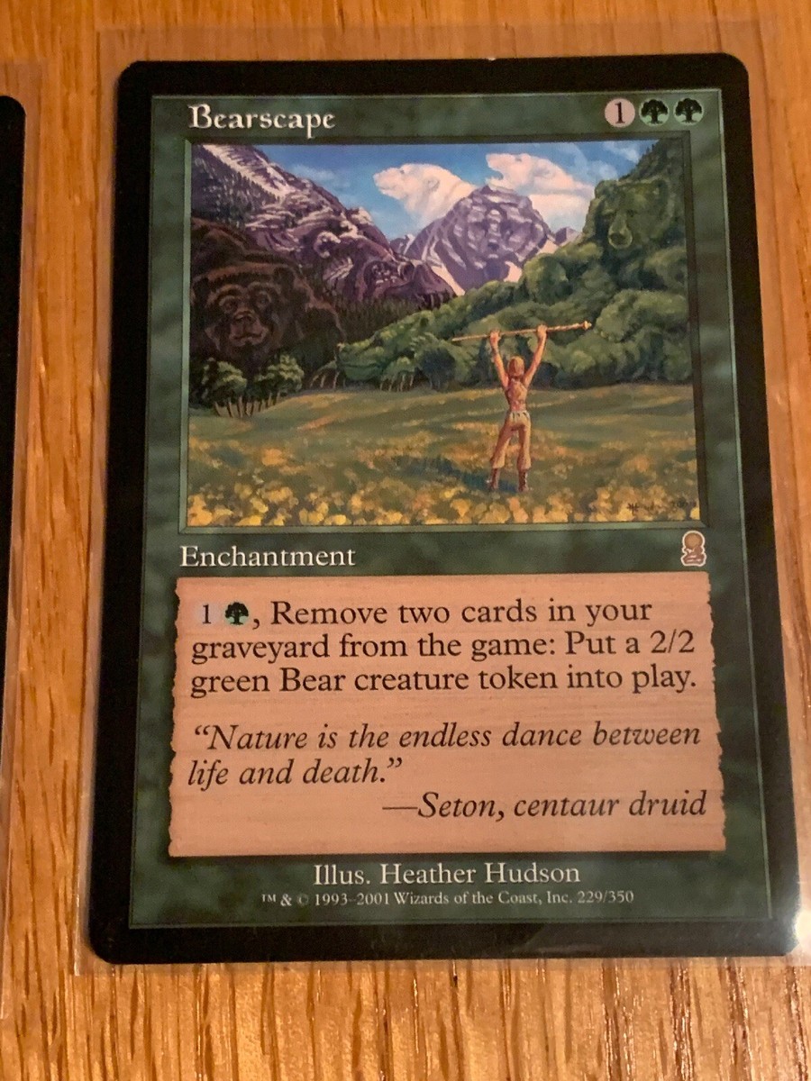 Bearscape [2x X2] Odyssey PLD-SP Green Rare MAGIC THE GATHERING CARDS Mtg
