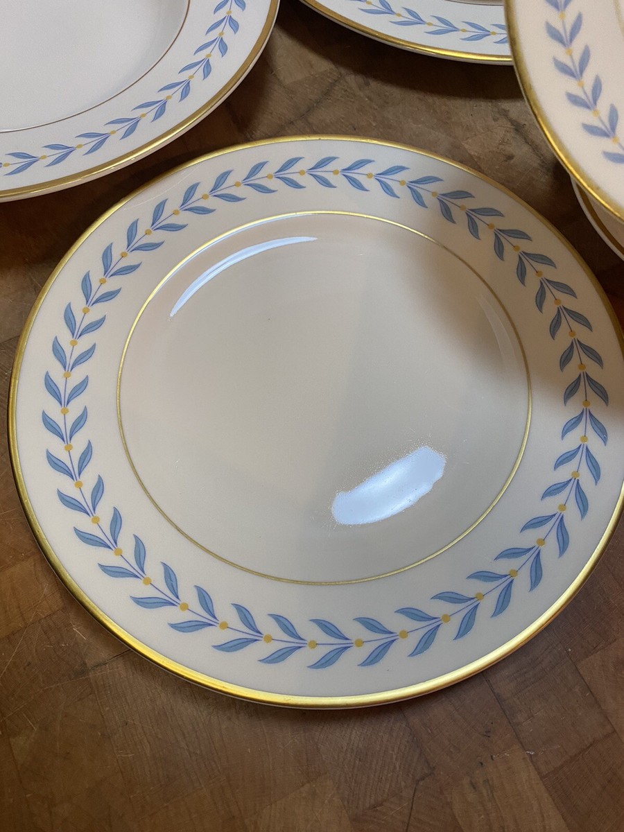Vintage SYRACUSE China Old Ivory Sherwood Blue Laurel Full 7-piece