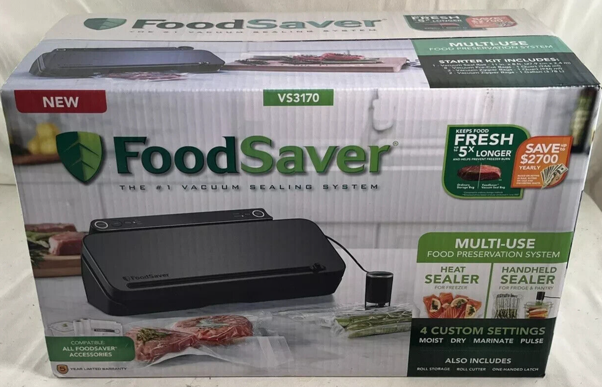 FoodSaver VS3170 Food Vacuum Sealer Black for sale online