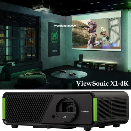 ViewSonic X1-4K Smart LED Home Projector 2,900 Lumens  120Hz Designed for Xbox