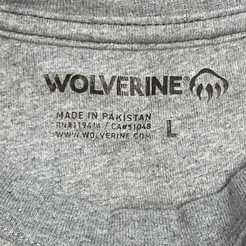 Camiseta Wolverine Manga Larga Hombre Grande Gris.   7947 Foto 3 de 3