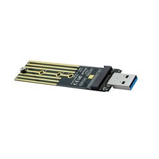 NVMe to USB Adapter, M.2 SSD to USB 3.1 Type A Card, Based Key M.2 Hard O3A1 AW1