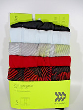 All in motion Boys' Boxer Brief Cotton Blend 5pk Size Small