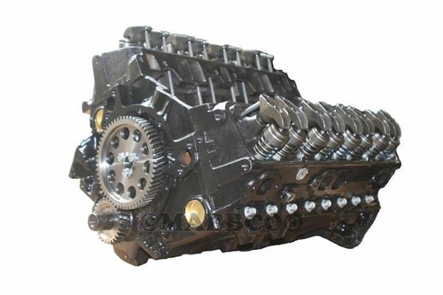 MARINE GM Chevrolet 5.7 350 Long Block 1980-1985 2-Bolt Reverse ...