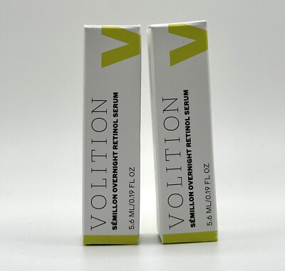 2 X Violition Semillon Overnight Retinol Serum Travel Size 5.6 ml / 0.19 oz BNIB