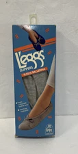 Vintage 1990 L'eggs Gray Fleece Ballerina Slippers New In Box Size M 6.5-7.5