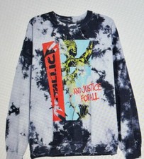 URBAN OUTFITTERS Metallica Tie-Dye Crew Neck Sweatshirt
