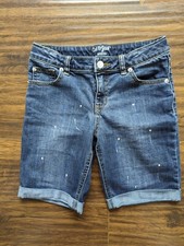 Size 10 12 Cat  Jack Denim Jeans Girls Girl Bermuda Shorts Bottoms