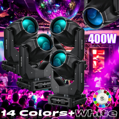 400W LED Moving Head Light RGBW Gobo Beam Stage Spot Lighting DJ Disco Show DMX