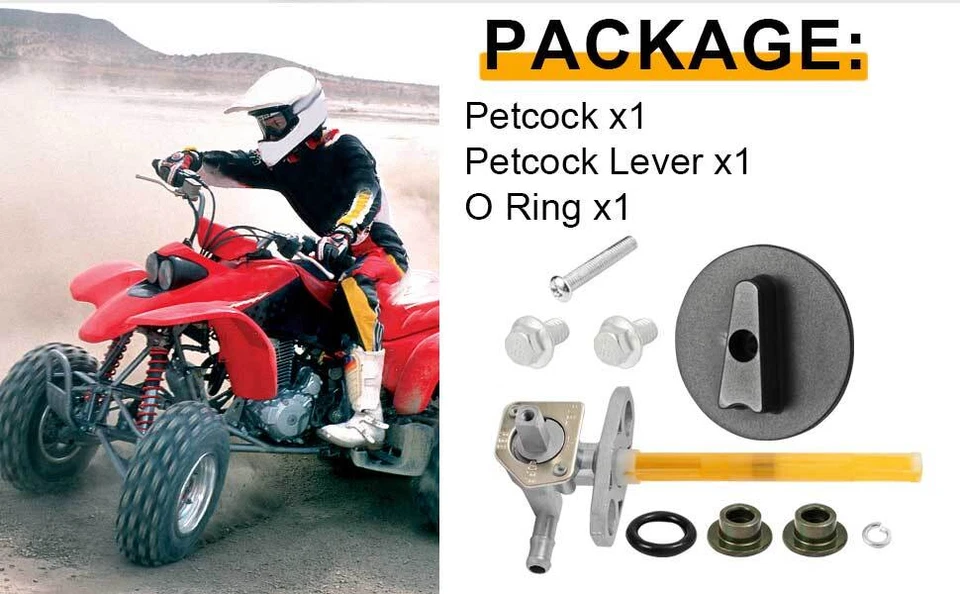 Interruptor de válvula de llave de paso de gas combustible TRX400EX Sportrax 400 EX 1999-08 TRX400X Foto 2 de 4