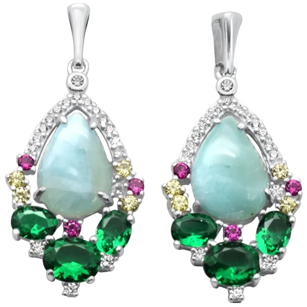 Emerald Feather Fashion Jewelry