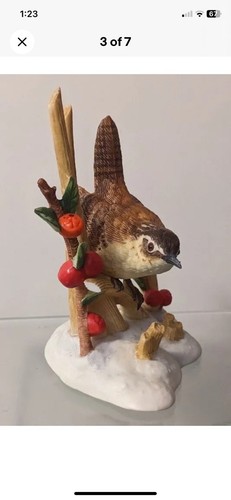 Vintage 1990 Lenox Marsh Wren Fine Porcelain Figurine Garden Bird Collection New - Picture 24 of 24