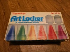Tupperware Tuppertoys Art Locker The Storage Box for Art Supplies 1987 Vintage