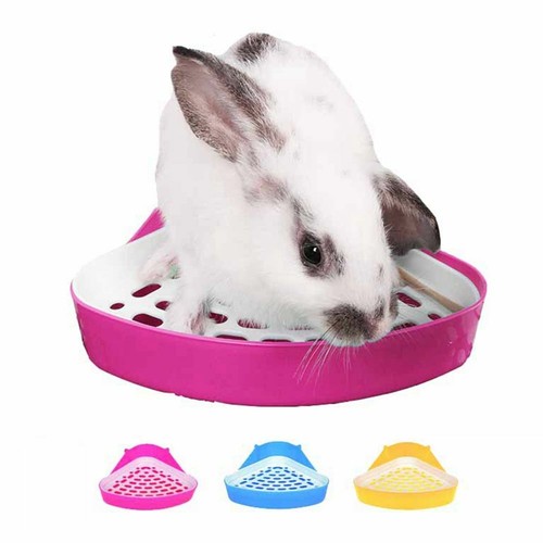 Dog Cavy Rabbit Plastic Potty Training Pet Toilet Small Animal Tray Corner - Picture 2 of 10