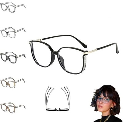Krystasl Women's Portable Fashion Anti-Blue Light Reading Glasses
