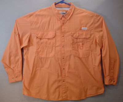 Chemise Magellan Outdoors Pêche - Taille 2XL, Grise, Manches Courtes, Coupe Classique Homme
