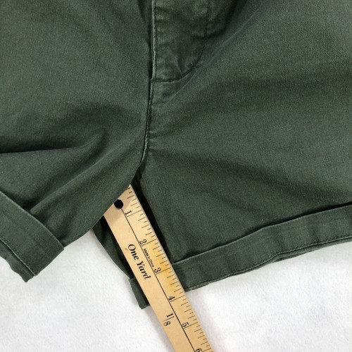 Old Navy Shorts Girls Youth XS Green OG Chino Khaki Pockets Cuffed Elastic Waist - Picture 9 of 10