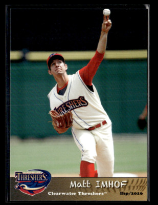 Matt Imhof 2016 Clearwater Threshers Team Set
