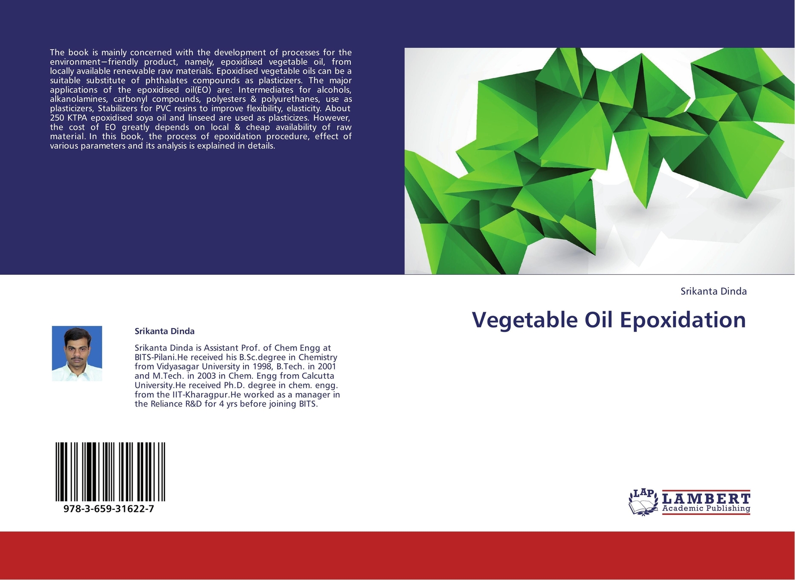 Thumbnail - Srikanta Dinda | Vegetable Oil Epoxidation | Taschenbuch | Englisch