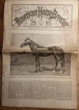July 8, 1893 American Horse Breeder Magazine Lancelot Son of Green Mountain Maid