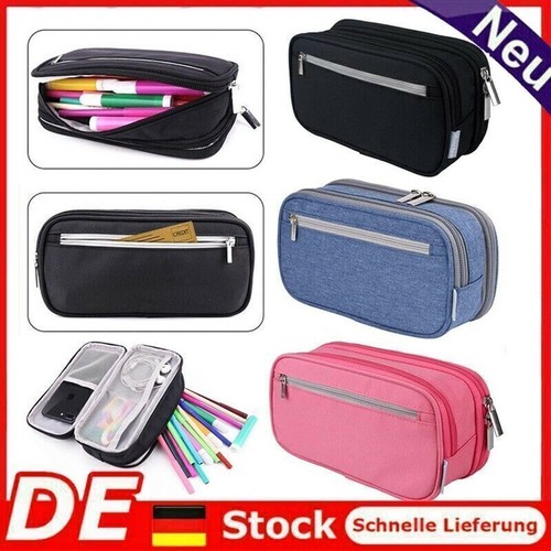 Luxvara Hasen Federmäppchen Aus Silikon - 2-in-1 Stiftehalter & Schlampermäppchen Kawaii Design