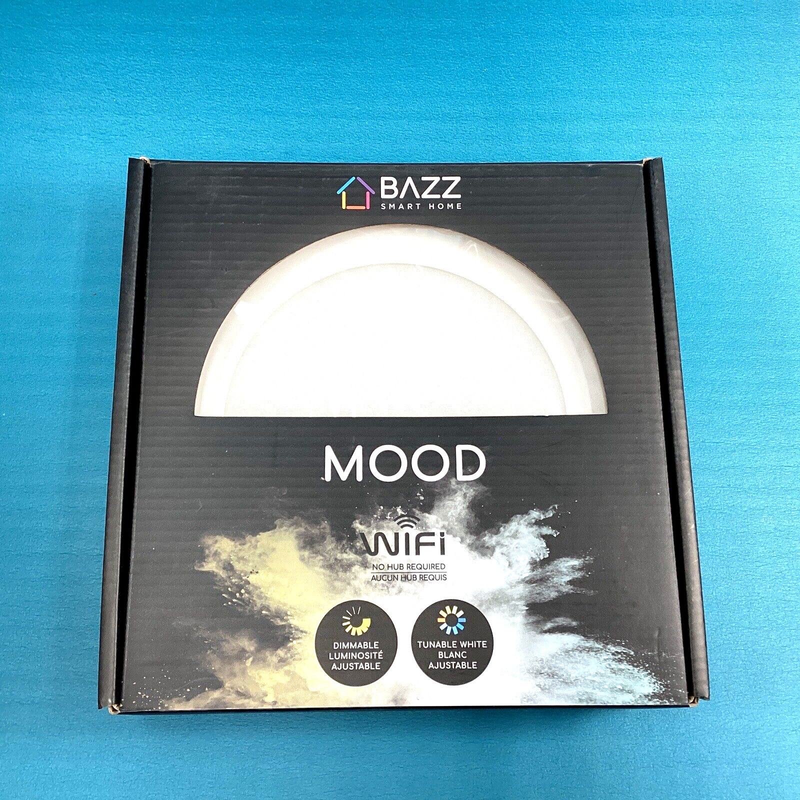 BAZZ Smart Home 6" Recessed LED Light Fixture Kit White Wi-Fi RGB Tunable Slim