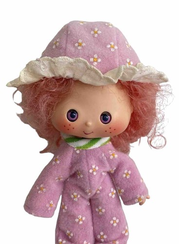 Vintage Strawberry Shortcake Raspberry Tart Sweet Sleeper Doll & Pet Relined Bag - Picture 2 of 8