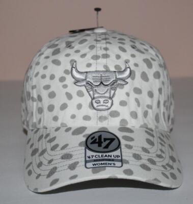 \'47 Hat Women One Size Clean Up Chicago Bulls Leopard Print Tan Grey Cotton NBA s-l400.jpg main image 2