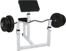 Commercial Preacher Curl Bench Weight Seated Preacher Isolated Dumbbell Biceps