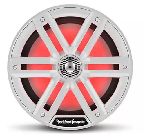 Pair of Rockford Fosgate 8" White 2000W 4 Ohm Color Optix Marine 2-Way M2-8