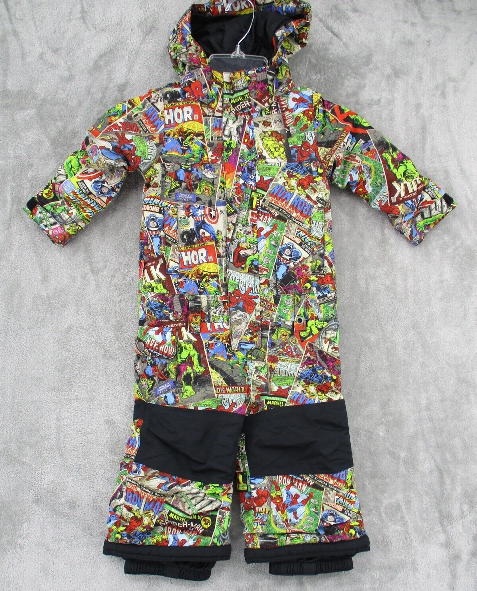 Marvel X Burton Snowsuit Boys 18-24 Months Dry Ride Hooded Marvel X Burton Snowsuit Boys 18-24 Months Dry Ride Hooded