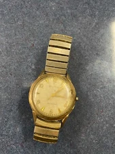 vintage BULOVA watch. with band. Gold filled? parts or repair