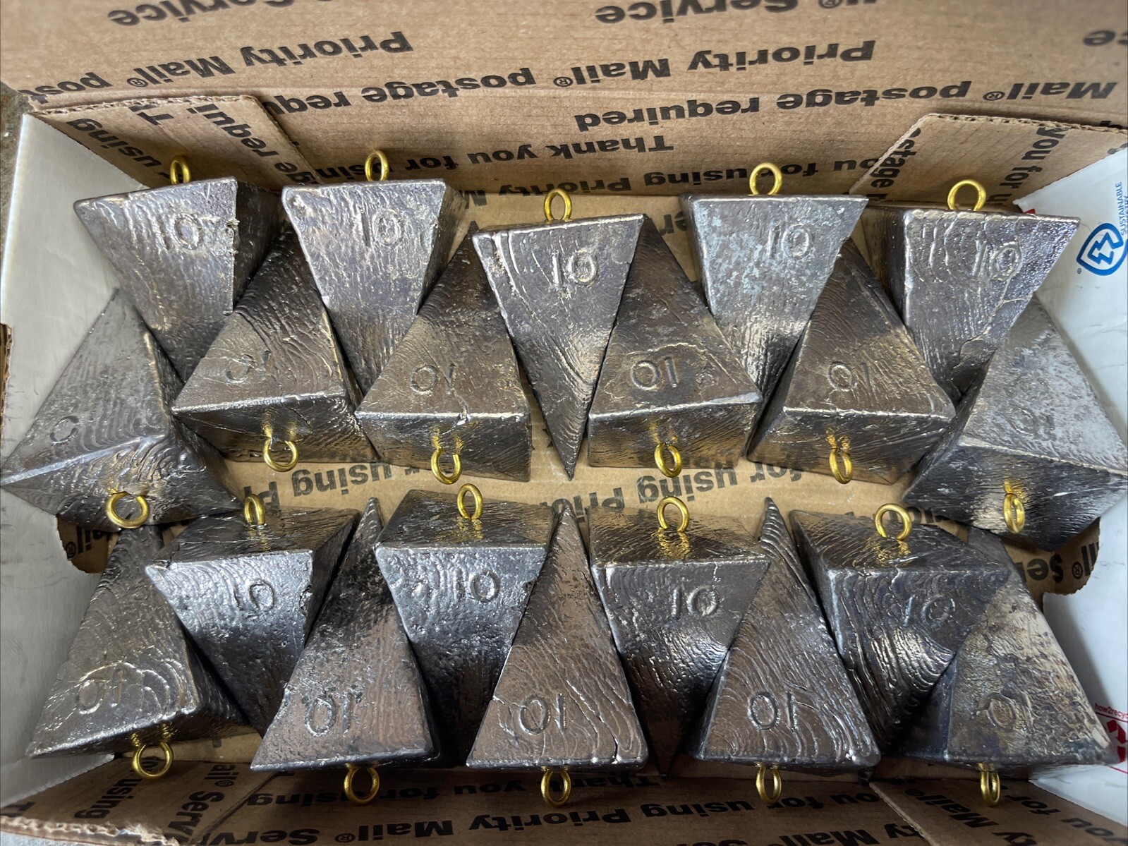 Sinkers piramidales de 20-10 oz ENVÍO GRATUITO