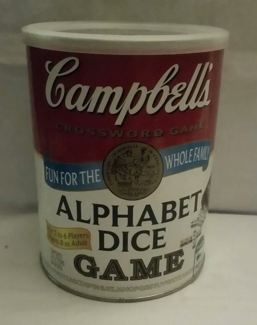 2011 Campbell s Soup Alphabet Dice Game Family Crossword Game 100 