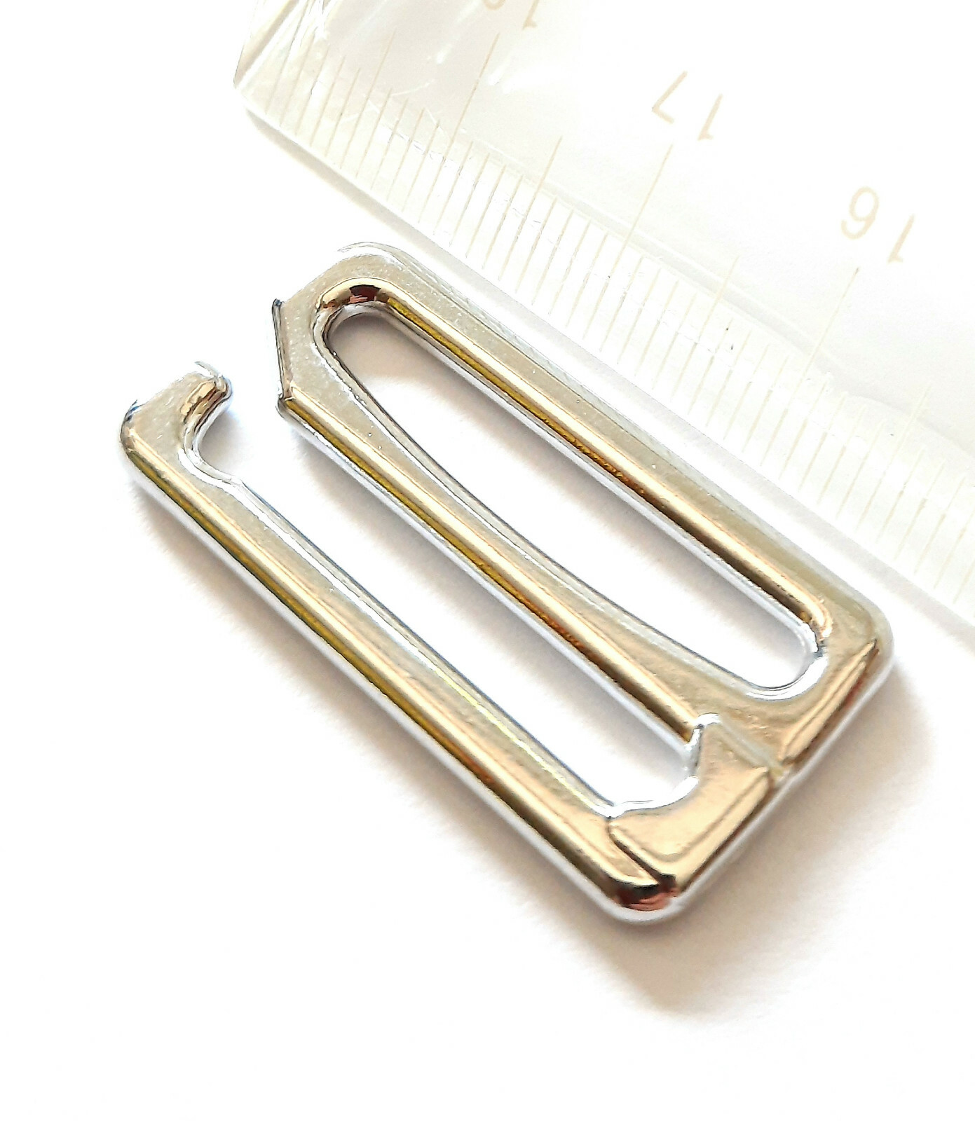 BH-Bikiniverschluss +für Bänder von 14/18/20 oder 25mm Breite+ KS und Metall +A+
