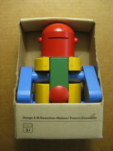 IKEA - Robot Puzzle Juguete: Madera Pintada (RARO y Coleccionable) - Imagen 4 de 6