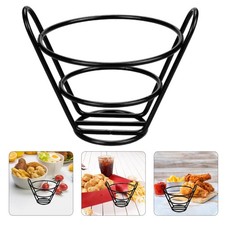  French Fry Basket Racks Restaurant Supply Fries Ketchup Tray Catering Equipment