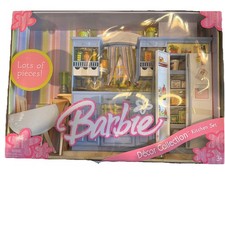 Mattel Barbie Kitchen Set Decor Collection Mattel New Rate Color blue Rare VTG