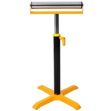 Heavy-Duty Adjustable Single Roller Stand,Material Support Stand, Yellow  Black