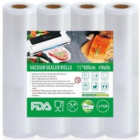 Vakuumierfolie 15 X 600 Cm FüR Alle Vakuumierer, Bpa-Frei, 190 µM, Sehr Stark &