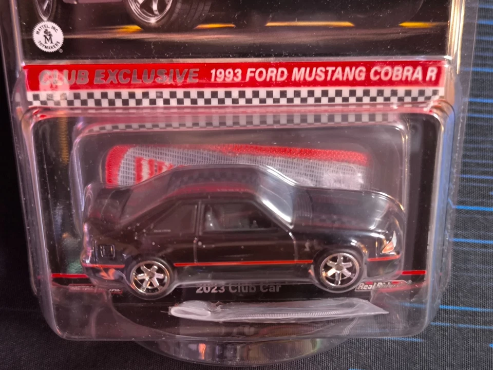 Hot Wheels 1993 Ford Mustang Cobra R 2023 Red Line club Exclusive - Immagine 2 di 3