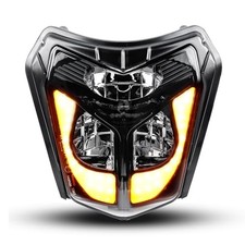 DOT LED Dirt Bike New Dirt Bike LED Headlight with DRL and Turn Signal