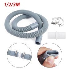 Universal 1/2/3M Washing Machine Dishwasher Drain Waste Hose Extension Pipe Kit