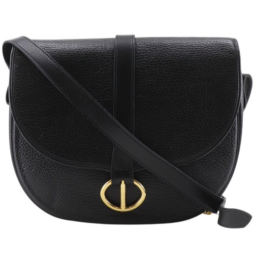 Dior Christian Dior CD logo vintage shoulder bag calf black ladies I151526089 us