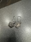 Vintage Antique 70s Sterling Silver Earrings Turquoise — photo 2