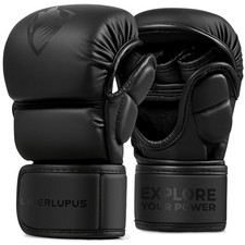 LIBERLUPUS MMA Gloves for Men   Punching Bag Gloves for Men, Open Palm Training