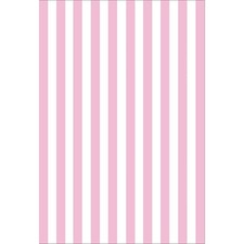 6x9 FT Photography Background Pink White Stripe Happy Birthday Party Prop